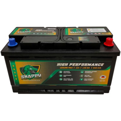 Snappy 130AH Leisure Battery Advanced Calcium Technology 4 Year Warranty 